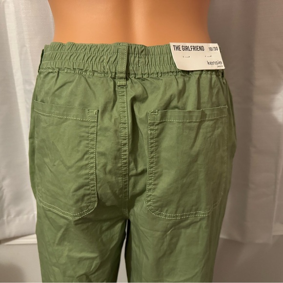 Great Kenzie size 10 green drawstring cuffed cropped pants - Picture 5 of 6